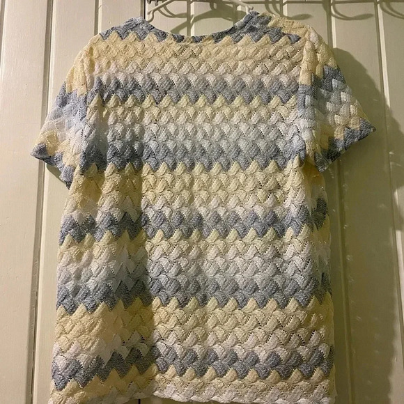 Alfred dinner short sleeve cardigan-medium like new - Picture 2 of 6